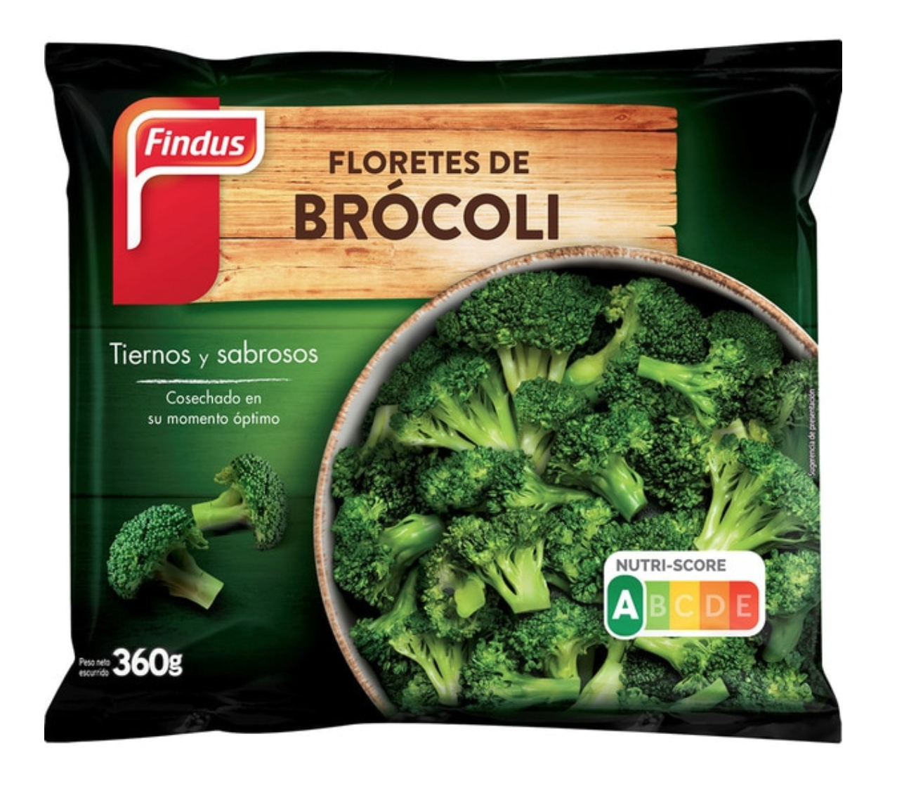 Brocoli con jamón de pavo y 1 naranja por persona.